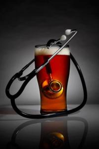 Beer and stethoscope