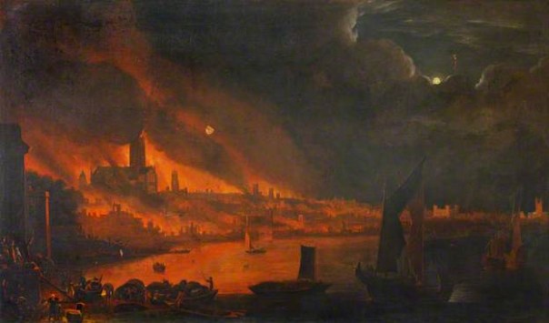 Fire of London Dutch School c1666 Society of Antiquaries