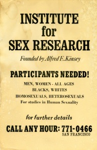 L0076457 Poster for Institute for Sex Research - P