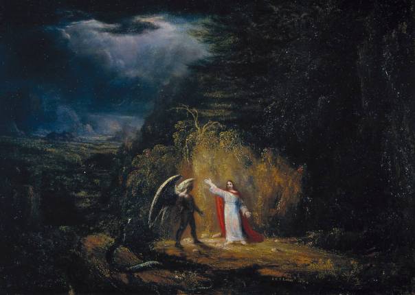 The Temptation in the Wilderness 1824 by John St John Long 1798-1834
