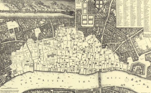 Great Fire of London Map